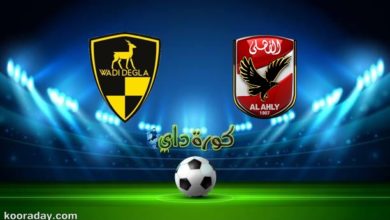 نتيجة مباراة الأهلي ووادي دجلة اليوم في الدوري المصري